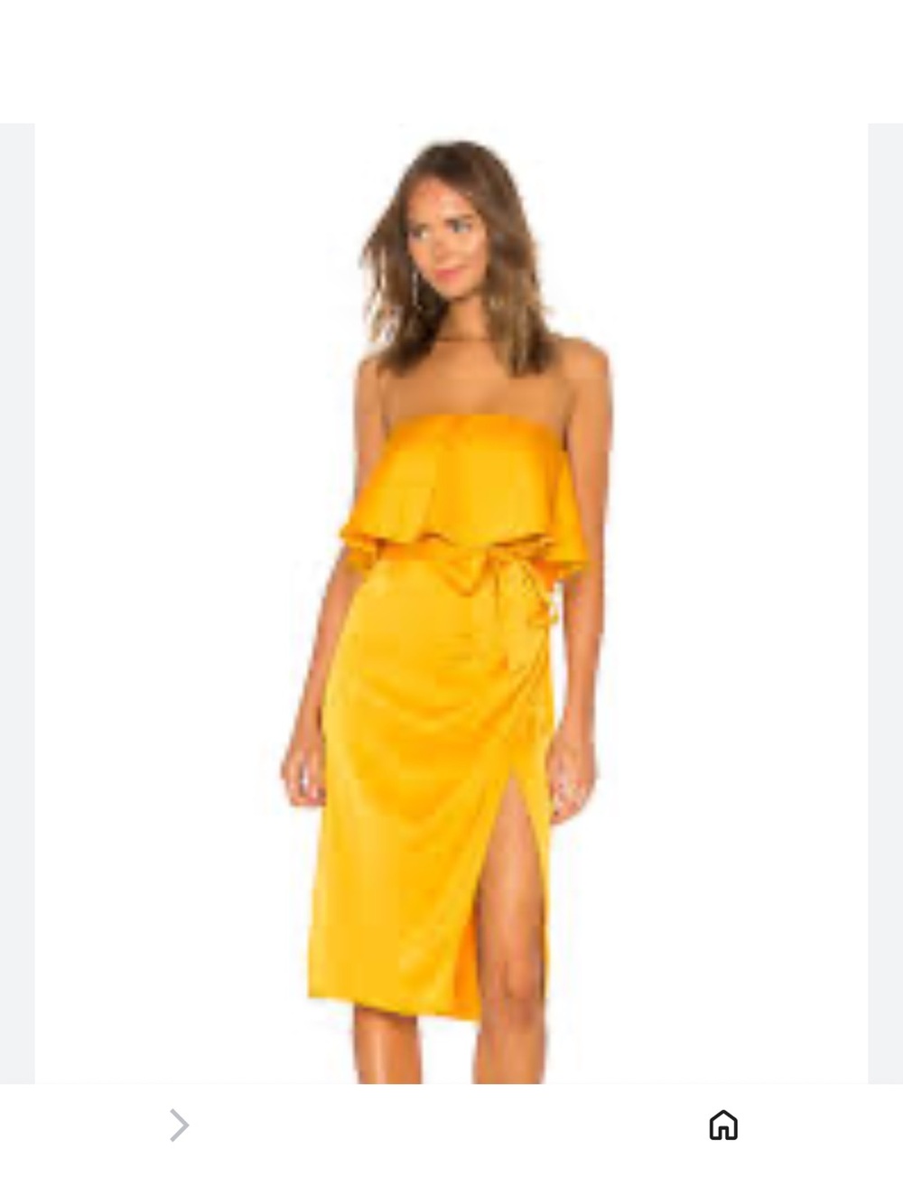 Lovers + Friends Violet midi in Marigold